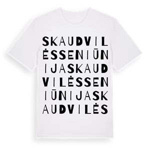 Skaudvilės seniūnija ordlek t-shirt – ekologisk bomull t-shirt från Pinshirt