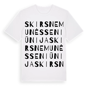 Skirsnemunės seniūnija ordlek t-shirt – ekologisk bomull t-shirt från Pinshirt