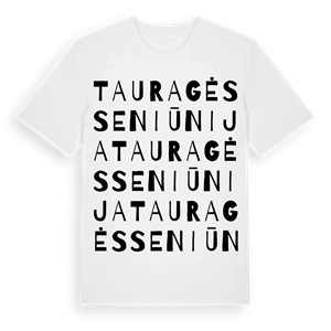 Tauragės seniūnija ordlek t-shirt – ekologisk bomull t-shirt från Pinshirt