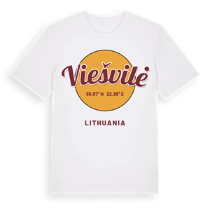 Viešvilė cirkel t-shirt – ekologisk bomull t-shirt från Pinshirt