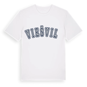 Viešvilė college t-shirt – ekologisk bomull t-shirt från Pinshirt
