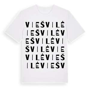 Viešvilė ordlek t-shirt – ekologisk bomull t-shirt från Pinshirt