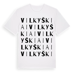 Vilkyškiai ordlek t-shirt – ekologisk bomull t-shirt från Pinshirt