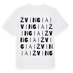 Žvingiai ordlek t-shirt – ekologisk bomull t-shirt från Pinshirt