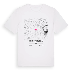 Arzulu Mahallesi karta t-shirt – ekologisk bomull t-shirt från Pinshirt