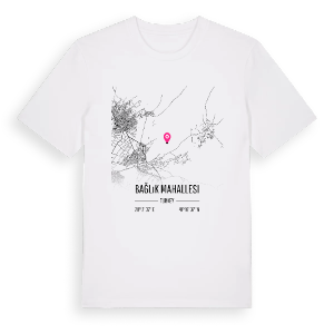 Bağlık Mahallesi karta t-shirt – ekologisk bomull t-shirt från Pinshirt