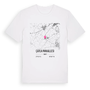 Çayla Mahallesi karta t-shirt – ekologisk bomull t-shirt från Pinshirt
