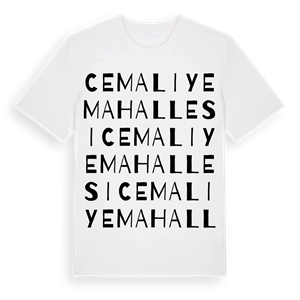 Cemaliye Mahallesi ordlek t-shirt – ekologisk bomull t-shirt från Pinshirt