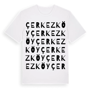 Çerkezköy ordlek t-shirt – ekologisk bomull t-shirt från Pinshirt
