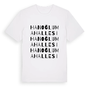 Hanoğlu Mahallesi ordlek t-shirt – ekologisk bomull t-shirt från Pinshirt