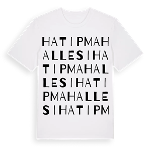 Hatip Mahallesi ordlek t-shirt – ekologisk bomull t-shirt från Pinshirt