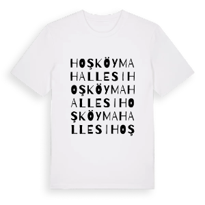 Hoşköy Mahallesi ordlek t-shirt – ekologisk bomull t-shirt från Pinshirt