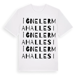 İğneler Mahallesi ordlek t-shirt – ekologisk bomull t-shirt från Pinshirt