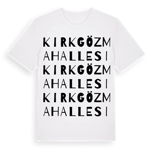 Kırkgöz Mahallesi ordlek t-shirt – ekologisk bomull t-shirt från Pinshirt