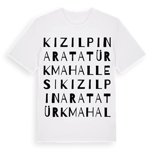 Kızılpınar Atatürk Mahallesi ordlek t-shirt – ekologisk bomull t-shirt från Pinshirt