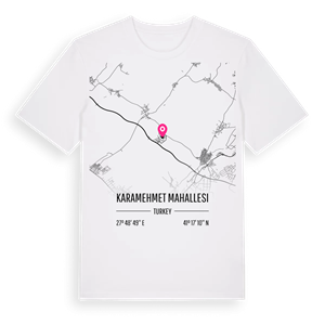 Karamehmet Mahallesi karta t-shirt – ekologisk bomull t-shirt från Pinshirt
