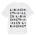 Karamehmet Mahallesi ordlek t-shirt