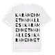 Karamehmet Mahallesi ordlek t-shirt