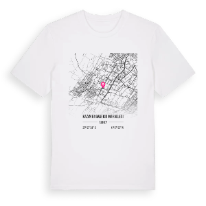 Kazım Karabekir Mahallesi karta t-shirt – ekologisk bomull t-shirt från Pinshirt