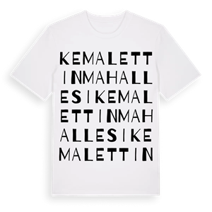 Kemalettin Mahallesi ordlek t-shirt – ekologisk bomull t-shirt från Pinshirt