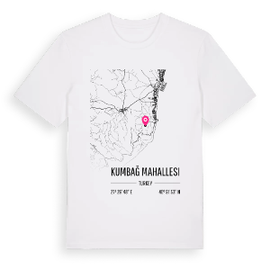 Kumbağ Mahallesi karta t-shirt – ekologisk bomull t-shirt från Pinshirt