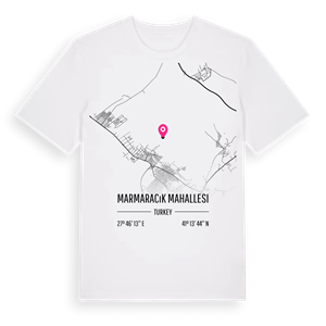 Marmaracık Mahallesi karta t-shirt – ekologisk bomull t-shirt från Pinshirt