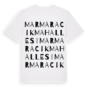Marmaracık Mahallesi ordlek t-shirt – ekologisk bomull t-shirt från Pinshirt