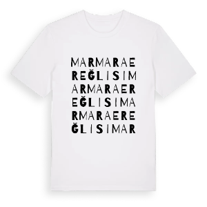 Marmaraereğlisi ordlek t-shirt – ekologisk bomull t-shirt från Pinshirt