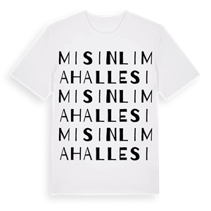 Misinli Mahallesi ordlek t-shirt – ekologisk bomull t-shirt från Pinshirt