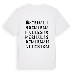 Ömer Halisdemir Mahallesi ordlek t-shirt – ekologisk bomull t-shirt från Pinshirt