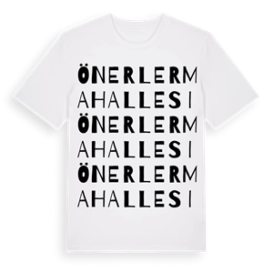 Önerler Mahallesi ordlek t-shirt – ekologisk bomull t-shirt från Pinshirt