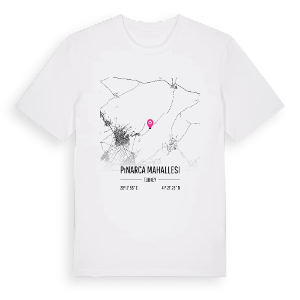 Pınarca Mahallesi karta t-shirt – ekologisk bomull t-shirt från Pinshirt