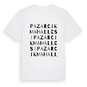 Pazarcık Mahallesi ordlek t-shirt – ekologisk bomull t-shirt från Pinshirt