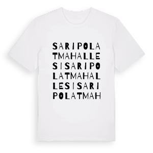 Sarıpolat Mahallesi ordlek t-shirt – ekologisk bomull t-shirt från Pinshirt