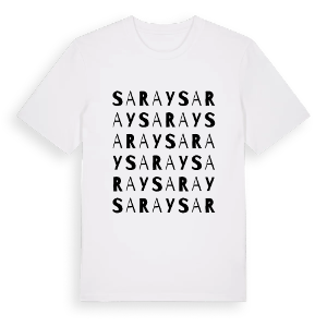 Saray ordlek t-shirt – ekologisk bomull t-shirt från Pinshirt