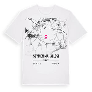 Seymen Mahallesi karta t-shirt – ekologisk bomull t-shirt från Pinshirt