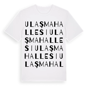 Ulaş Mahallesi ordlek t-shirt – ekologisk bomull t-shirt från Pinshirt