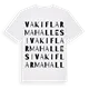 Vakıflar Mahallesi ordlek t-shirt