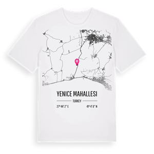 Yenice Mahallesi karta t-shirt – ekologisk bomull t-shirt från Pinshirt