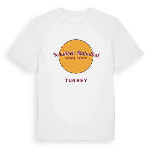 Yenidibek Mahallesi cirkel t-shirt – ekologisk bomull t-shirt från Pinshirt