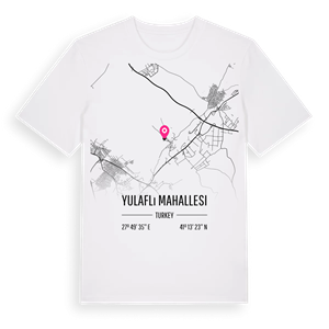 Yulaflı Mahallesi karta t-shirt – ekologisk bomull t-shirt från Pinshirt