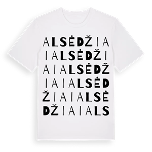 Alsėdžiai ordlek t-shirt – ekologisk bomull t-shirt från Pinshirt