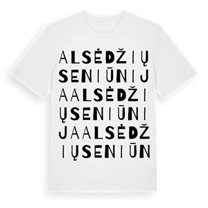 Alsėdžių seniūnija ordlek t-shirt – ekologisk bomull t-shirt från Pinshirt