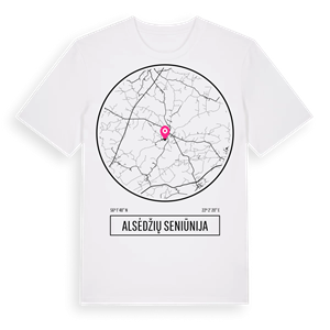 Alsėdžių seniūnija t-shirt – ekologisk bomull t-shirt från Pinshirt
