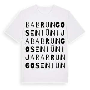 Babrungo seniūnija ordlek t-shirt – ekologisk bomull t-shirt från Pinshirt