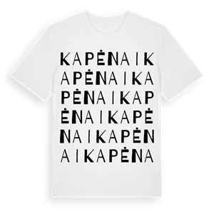 Kapėnai ordlek t-shirt – ekologisk bomull t-shirt från Pinshirt