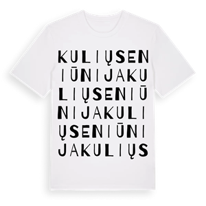 Kulių seniūnija ordlek t-shirt – ekologisk bomull t-shirt från Pinshirt