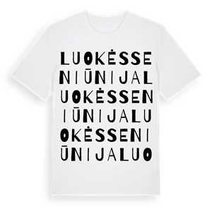 Luokės seniūnija ordlek t-shirt – ekologisk bomull t-shirt från Pinshirt