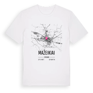 Mažeikiai karta t-shirt – ekologisk bomull t-shirt från Pinshirt