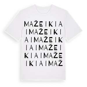Mažeikiai ordlek t-shirt – ekologisk bomull t-shirt från Pinshirt